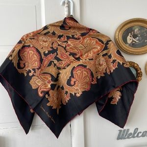 Ralph Lauren square silk scarf.